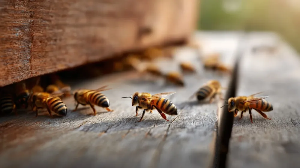 Abeille colonie